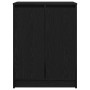 Zapatero de madera de roble negro 57x34x76 cm de , Zapateros y organizadores de calzado - Ref: Foro24-861869, Precio: 82,84 €...