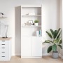 Aparador alto madera de ingeniería blanco 70x35x180 cm de , Aparadores - Ref: Foro24-3328471, Precio: 113,07 €, Descuento: %
