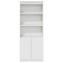 Aparador alto madera de ingeniería blanco 70x35x180 cm de , Aparadores - Ref: Foro24-3328471, Precio: 113,07 €, Descuento: %