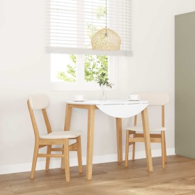 Sillas de comedor con cojines 2 uds madera maciza caucho de , Sillas de comedor - Ref: Foro24-4102437, Precio: 154,88 €, Desc...
