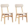 Sillas de comedor con cojines 2 uds madera maciza caucho de , Sillas de comedor - Ref: Foro24-4102437, Precio: 154,88 €, Desc...