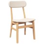 Sillas de comedor con cojines 2 uds madera maciza caucho de , Sillas de comedor - Ref: Foro24-4102437, Precio: 154,88 €, Desc...