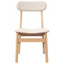 Sillas de comedor con cojines 2 uds madera maciza caucho de , Sillas de comedor - Ref: Foro24-4102437, Precio: 154,88 €, Desc...