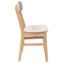 Sillas de comedor con cojines 2 uds madera maciza caucho de , Sillas de comedor - Ref: Foro24-4102437, Precio: 154,88 €, Desc...