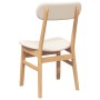 Sillas de comedor con cojines 2 uds madera maciza caucho de , Sillas de comedor - Ref: Foro24-4102437, Precio: 154,88 €, Desc...