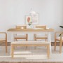 Banco 110 cm Madera Maciza Caucho de , Bancos de comedor y cocina - Ref: Foro24-4102603, Precio: 77,92 €, Descuento: %