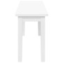 Banco 110 cm madera maciza caucho blanco de , Bancos de comedor y cocina - Ref: Foro24-4102608, Precio: 92,66 €, Descuento: %