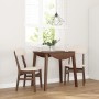 Sillas de comedor con cojines 2 uds madera maciza marrón caucho de , Sillas de comedor - Ref: Foro24-4102435, Precio: 154,88 ...