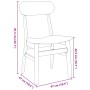 Sillas de comedor con cojines 2 uds madera maciza marrón caucho de , Sillas de comedor - Ref: Foro24-4102435, Precio: 154,88 ...