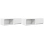 Muebles de TV 2 uds Blanco 80x31x25,5 cm Madera de ingeniería de , Muebles TV - Ref: Foro24-861455, Precio: 73,94 €, Descuent...