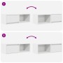 Muebles de TV 2 uds Blanco 80x31x25,5 cm Madera de ingeniería de , Muebles TV - Ref: Foro24-861455, Precio: 73,94 €, Descuent...