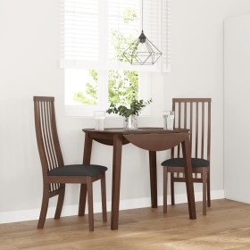 Sillas de comedor con cojines 2 uds madera maciza marrón caucho de , Sillas de comedor - Ref: Foro24-4102454, Precio: 151,54 ...