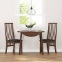 Sillas de comedor con cojines 2 uds madera maciza marrón caucho de , Sillas de comedor - Ref: Foro24-4102454, Precio: 151,54 ...