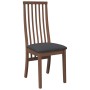 Sillas de comedor con cojines 2 uds madera maciza marrón caucho de , Sillas de comedor - Ref: Foro24-4102454, Precio: 151,54 ...