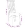 Sillas de comedor con cojines 2 uds madera maciza marrón caucho de , Sillas de comedor - Ref: Foro24-4102454, Precio: 151,54 ...