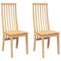 Sillas de comedor 2 unidades madera maciza de caucho de , Sillas de comedor - Ref: Foro24-4102456, Precio: 150,43 €, Descuent...