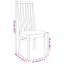 Sillas de comedor 2 unidades madera maciza de caucho de , Sillas de comedor - Ref: Foro24-4102456, Precio: 150,43 €, Descuent...