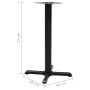 Pata de mesa de bistró negra 56x56x72 cm de hierro fundido de , Patas para mesas - Ref: Foro24-325429, Precio: 85,28 €, Descu...