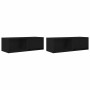 Muebles de TV 2 uds Roble Negro 80x31x25,5 cm Madera ingeniería de , Muebles TV - Ref: Foro24-861457, Precio: 76,02 €, Descue...