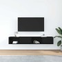 Muebles de TV 2 uds Roble Negro 80x31x25,5 cm Madera ingeniería de , Muebles TV - Ref: Foro24-861457, Precio: 76,02 €, Descue...