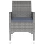 Juego de comedor de jardín 3 piezas ratán sintético gris de vidaXL, Conjuntos de jardín - Ref: Foro24-3058459, Precio: 178,52...