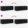 Muebles de TV 2 uds Roble Negro 80x31x25,5 cm Madera ingeniería de , Muebles TV - Ref: Foro24-861457, Precio: 76,02 €, Descue...