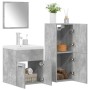 Juego muebles de baño 4 pzas madera contrachapada gris hormigón de , Muebles de baño - Ref: Foro24-3324901, Precio: 205,60 €,...