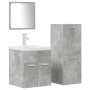Juego muebles de baño 4 pzas madera contrachapada gris hormigón de , Muebles de baño - Ref: Foro24-3324901, Precio: 205,60 €,...