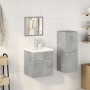 Juego muebles de baño 4 pzas madera contrachapada gris hormigón de , Muebles de baño - Ref: Foro24-3324901, Precio: 205,60 €,...