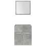 Juego muebles de baño 4 pzas madera contrachapada gris hormigón de , Muebles de baño - Ref: Foro24-3324901, Precio: 205,60 €,...
