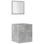 Juego muebles de baño 4 pzas madera contrachapada gris hormigón de , Muebles de baño - Ref: Foro24-3324901, Precio: 205,60 €,...