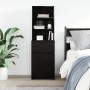 Mesilla de noche de madera de ingeniería negra 39x35x125 cm de , Mesitas de noche - Ref: Foro24-861311, Precio: 77,34 €, Desc...