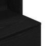 Mesilla de noche de madera de ingeniería negra 39x35x125 cm de , Mesitas de noche - Ref: Foro24-861311, Precio: 77,34 €, Desc...