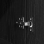 Mesilla de noche de madera de ingeniería negra 39x35x125 cm de , Mesitas de noche - Ref: Foro24-861311, Precio: 77,34 €, Desc...