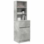 Mesilla de noche gris hormigón 39x35x125cm madera de ingeniería de , Mesitas de noche - Ref: Foro24-861313, Precio: 74,71 €, ...