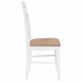 Sillas de comedor con cojines 2uds madera maciza blanco caucho de , Sillas de comedor - Ref: Foro24-4102416, Precio: 116,74 €...
