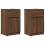 Mesitas de noche 2 uds madera roble marrón 39x35x65 cm de , Mesitas de noche - Ref: Foro24-861332, Precio: 92,88 €, Descuento: %