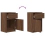 Mesitas de noche 2 uds madera roble marrón 39x35x65 cm de , Mesitas de noche - Ref: Foro24-861332, Precio: 92,88 €, Descuento: %