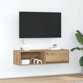 Mueble para TV madera de ingeniería roble artisan 100x31x25,5cm de , Muebles TV - Ref: Foro24-861488, Precio: 53,70 €, Descue...