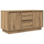 Mueble de TV con luces LED roble artesanal 100x41x50 cm de , Muebles TV - Ref: Foro24-861417, Precio: 106,30 €, Descuento: %