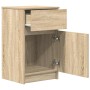 Mesitas noche 2 uds madera ingeniería roble Sonoma 39x35x65 cm de , Mesitas de noche - Ref: Foro24-861324, Precio: 90,28 €, D...