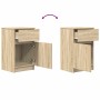 Mesitas noche 2 uds madera ingeniería roble Sonoma 39x35x65 cm de , Mesitas de noche - Ref: Foro24-861324, Precio: 90,28 €, D...