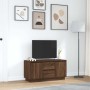 Mueble de TV con luces LED roble marrón 100x41x50 cm de , Muebles TV - Ref: Foro24-861415, Precio: 120,01 €, Descuento: %