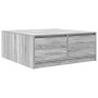 Mesa de centro con cajones Sonoma gris 100x100x40 cm de , Mesas de centro - Ref: Foro24-3328404, Precio: 143,64 €, Descuento: %