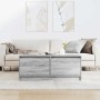 Mesa de centro con cajones Sonoma gris 100x100x40 cm de , Mesas de centro - Ref: Foro24-3328404, Precio: 143,64 €, Descuento: %