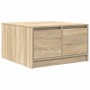 Mesa de centro con cajones roble Sonoma 70,5x70x40 cm de , Mesas de centro - Ref: Foro24-3328410, Precio: 97,80 €, Descuento: %