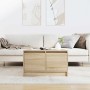Mesa de centro con cajones roble Sonoma 70,5x70x40 cm de , Mesas de centro - Ref: Foro24-3328410, Precio: 97,80 €, Descuento: %