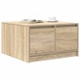 Mesa de centro con cajones roble Sonoma 70,5x70x40 cm de , Mesas de centro - Ref: Foro24-3328410, Precio: 97,80 €, Descuento: %