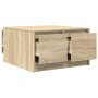 Mesa de centro con cajones roble Sonoma 70,5x70x40 cm de , Mesas de centro - Ref: Foro24-3328410, Precio: 97,80 €, Descuento: %