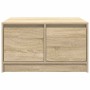 Mesa de centro con cajones roble Sonoma 70,5x70x40 cm de , Mesas de centro - Ref: Foro24-3328410, Precio: 97,80 €, Descuento: %